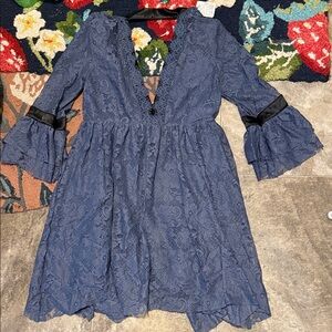 Free People Gilded Lace Victorian Dress